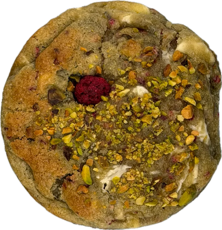 Raspberry Pistachio cookie