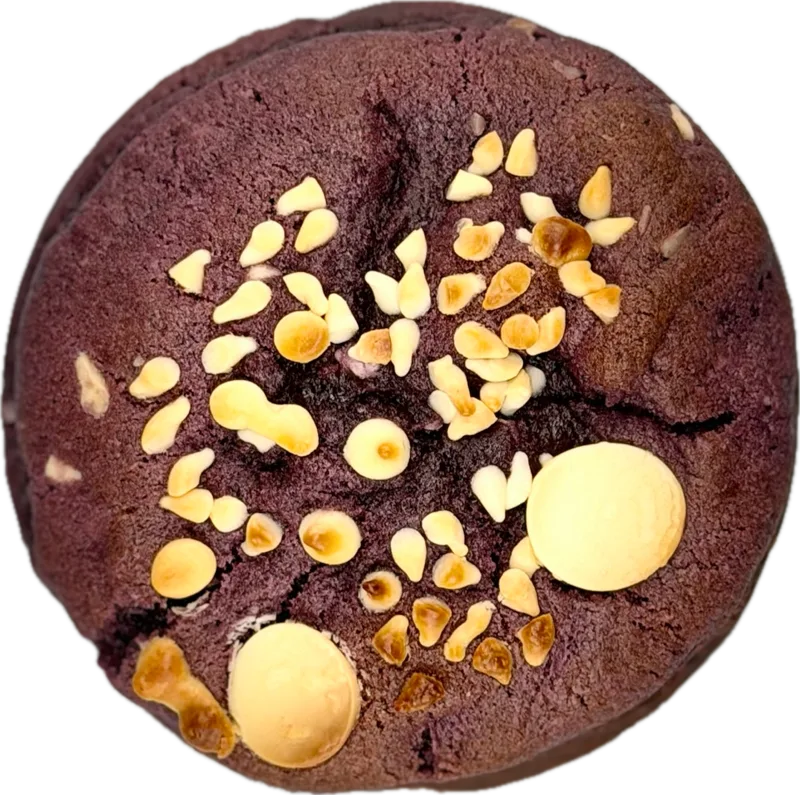 Ube Macadamia cookie